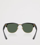 Ray-Ban Clubmaster Reverse Square Sunglasses gold-tone acetate, imported from the UK