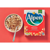 Alpen Original Muesli breakfast cereal 550g, imported from the UK