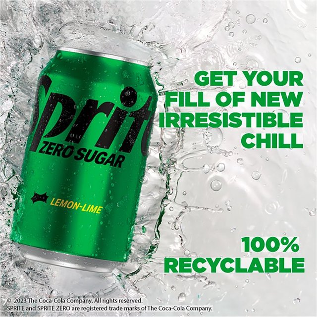 Sprite No Sugar 24 x 330ml GOODS M&S