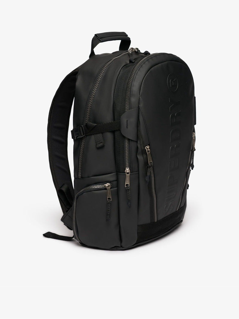 Superdry Tarp Embroidered Rucksack in black (British brand)