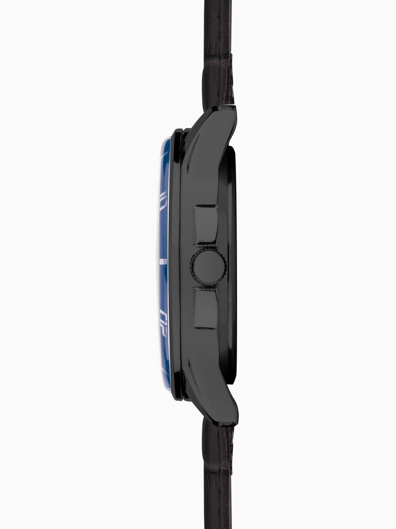 Sekonda Black Midnight analogue watch 44mm (British brand)