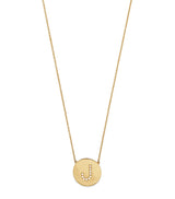 Harrods Jennifer Meyer Yellow Gold and Diamond Alphabet J Necklace- Buy online at McGrocer
