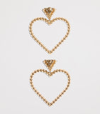 Valentino Garavani Crystal Coeur Royal earrings - British product