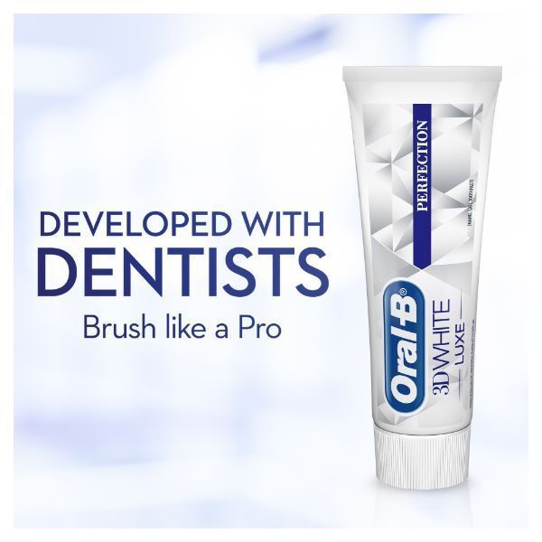Oral-B 3D White Luxe toothpaste 3 x 75ml, imported from the UK