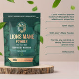 Wiseshrooms Lion's Mane mushroom powder 100g (British brand)