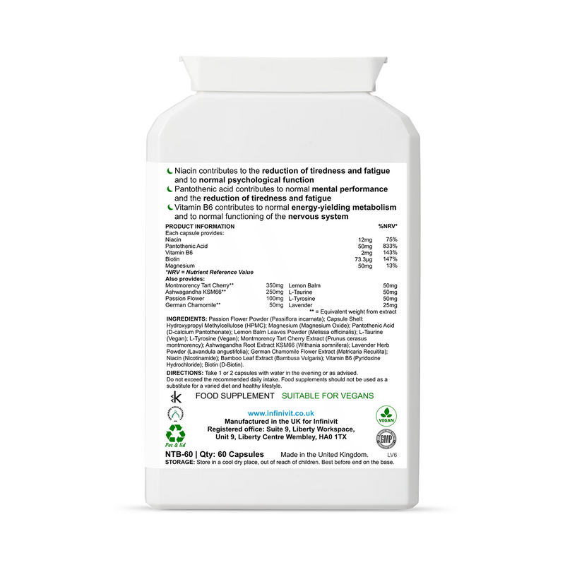 InfiniVit InfiniNight night-time supplement 60 capsules - British product