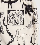 Quick-Drying Graphic Print Swim Shorts for Children 4-12 Years