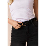 SVNX black gold buckle belt 105cm, imported from the UK