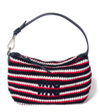 Miu Miu crochet leather logo pouch, UK version
