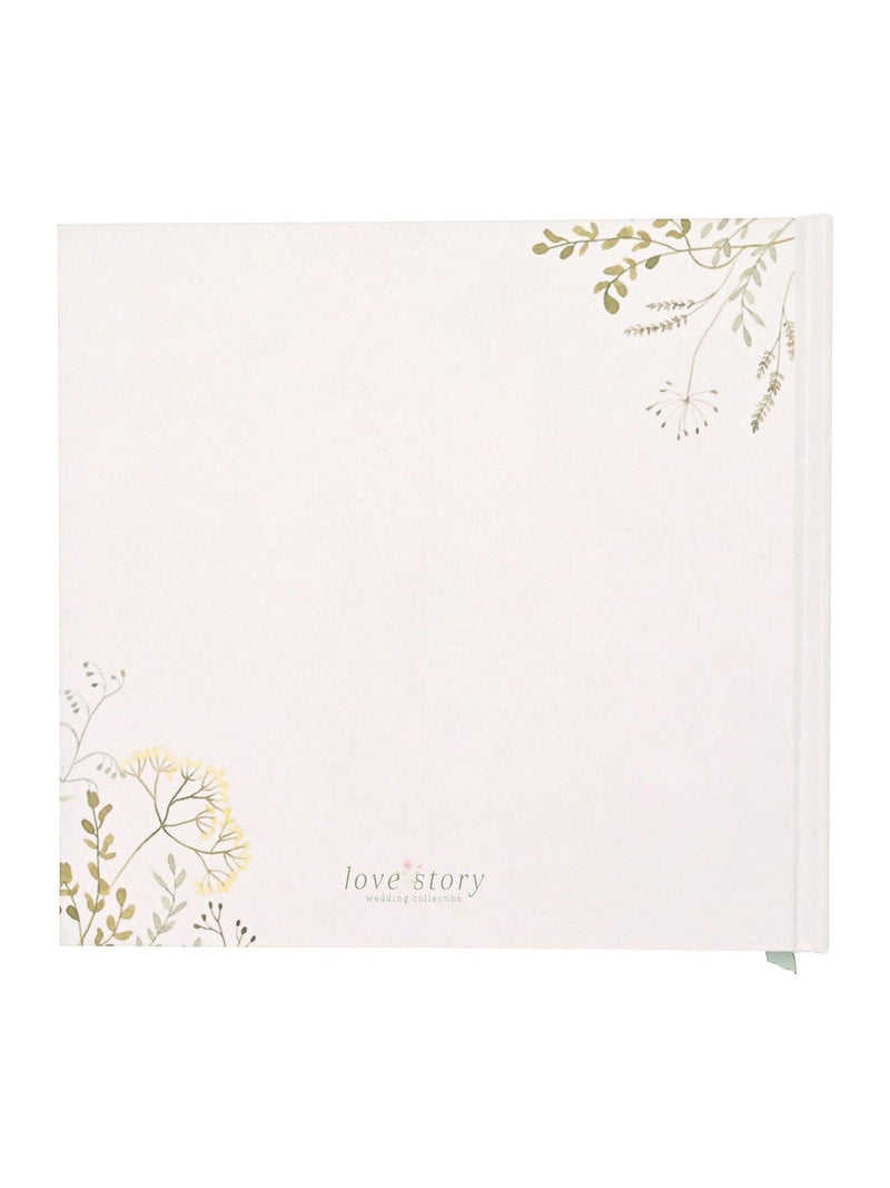 Widdop white wildflower wedding album, UK version