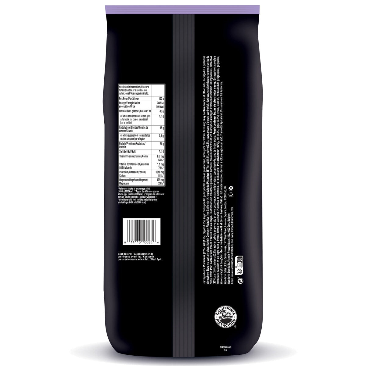 Wonderful Salt & Pepper Pistachios, 1.36kg GOODS Costco UK