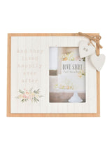 Next Widdop White Photo Frame 4 x 6 Happily Ever After- Buy online at McGrocer