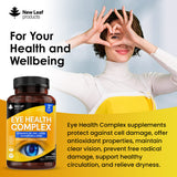 New Leaf eye health complex 120 capsules - British product