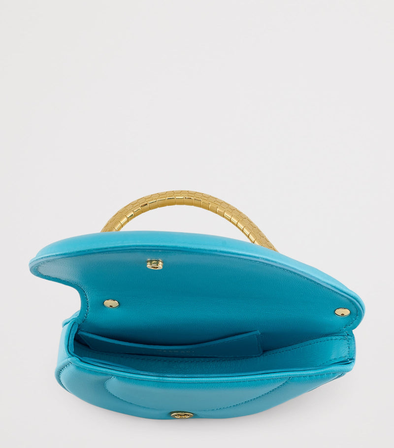 Bvlgari Serpenti Cuoricino mini leather top-handle bag, imported from the UK
