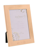 Next Widdop Gold Wildflower Photo Frame Mr & Mrs 4x6- Buy online at McGrocer