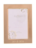 Widdop gold Mr & Mrs photo frame 4x6, UK version