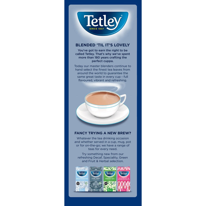 Tetley 1 cup tea bags 4 x 1100 pack (British brand)