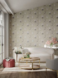 Harlequin Brown Halfmoon wallpaper 10.05m, imported from the UK