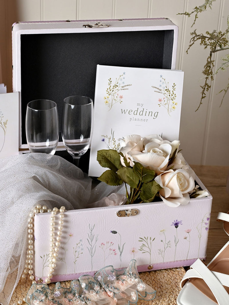 Widdop White Wildflower Wedding Planner, imported from the UK