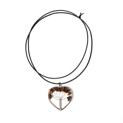 Superdrug Myga Pendant Tree of Life Tiger Eye Natural Crystal Pendant- Buy online at McGrocer