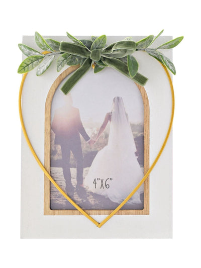 Next Widdop White Photo Frame with Gold Metal Heart 4x6 Inches- Buy online at McGrocer