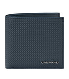 Chopard Racing bifold wallet in leather with chevron pattern - British product