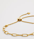 Monica Vinader gold vermeil corda link friendship bracelet (British brand)