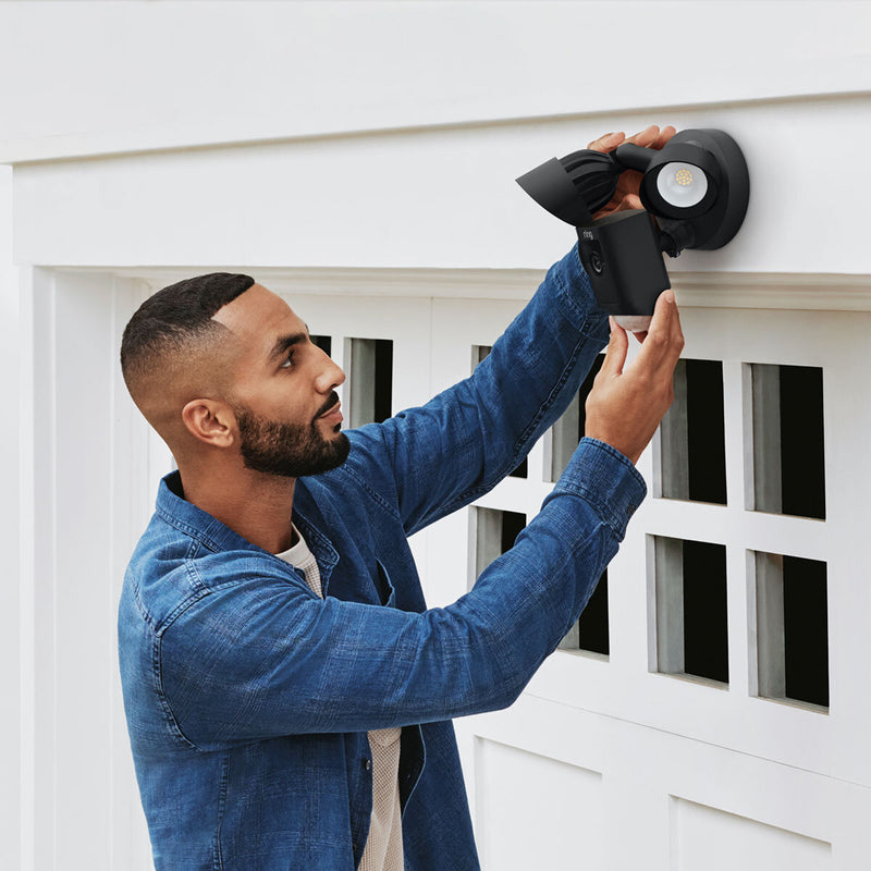 Ring Floodlight Cam Plus with Chime Pro security camera, imported from the UK