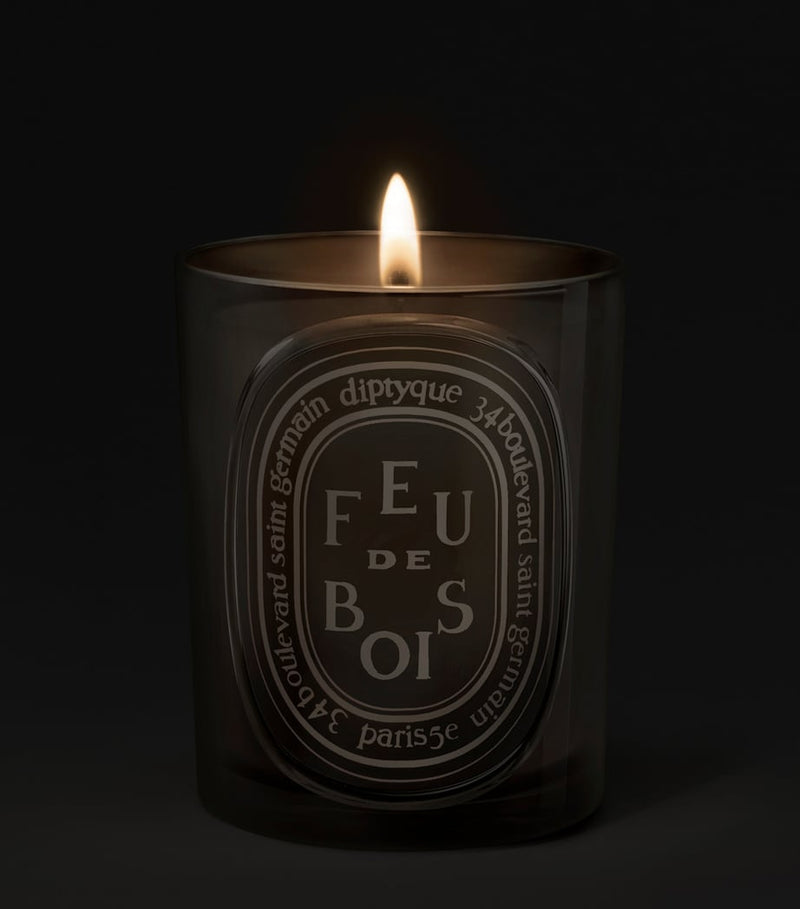 Diptyque Feu de Bois coloured candle 300g, UK version