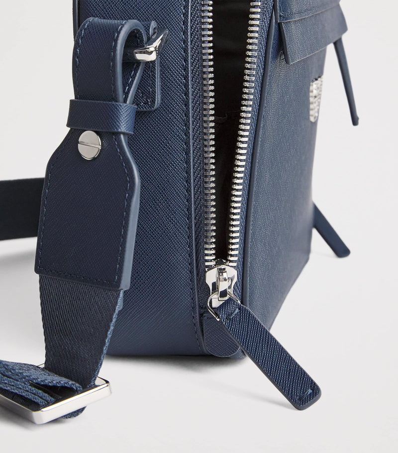 Emporio Armani mini eagle camera cross-body bag (British brand)