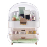 Livingandhome large dustproof makeup organizer white 34.5cm, UK version
