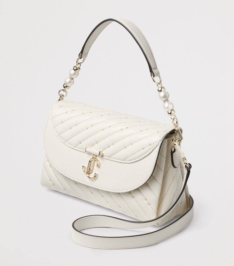 Jimmy Choo Curve top-handle bag leather - British product