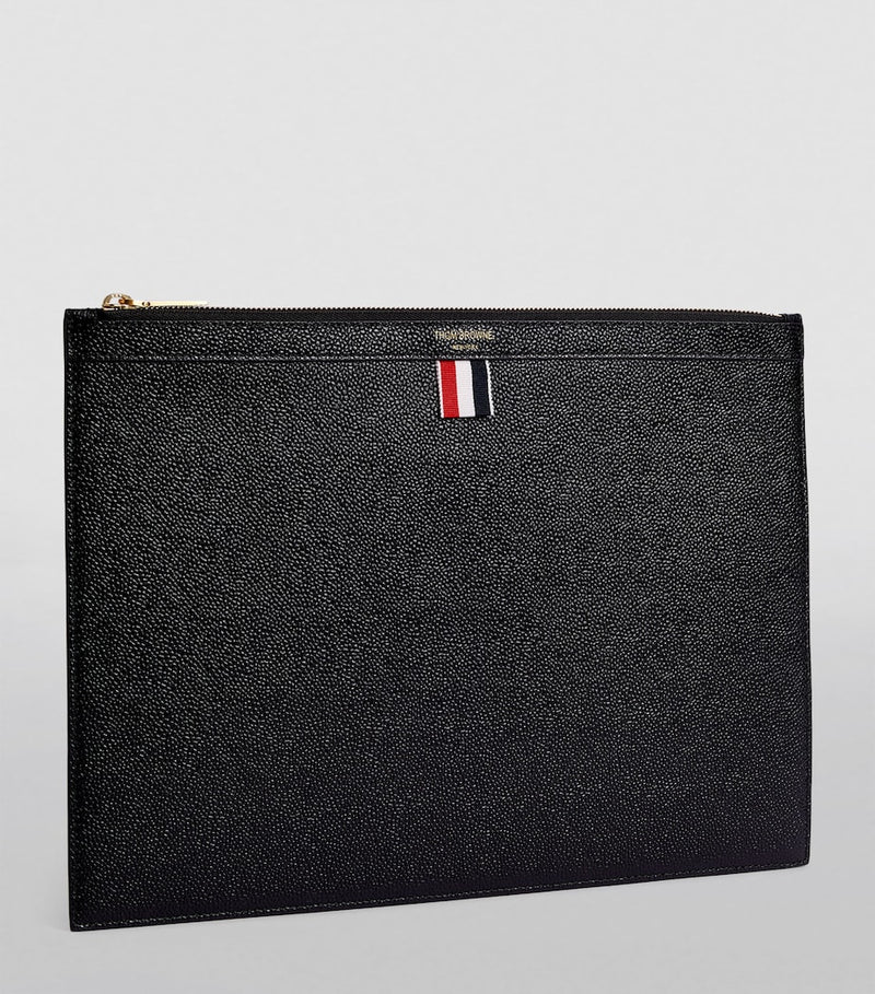 Thom Browne medium leather pouch - British product