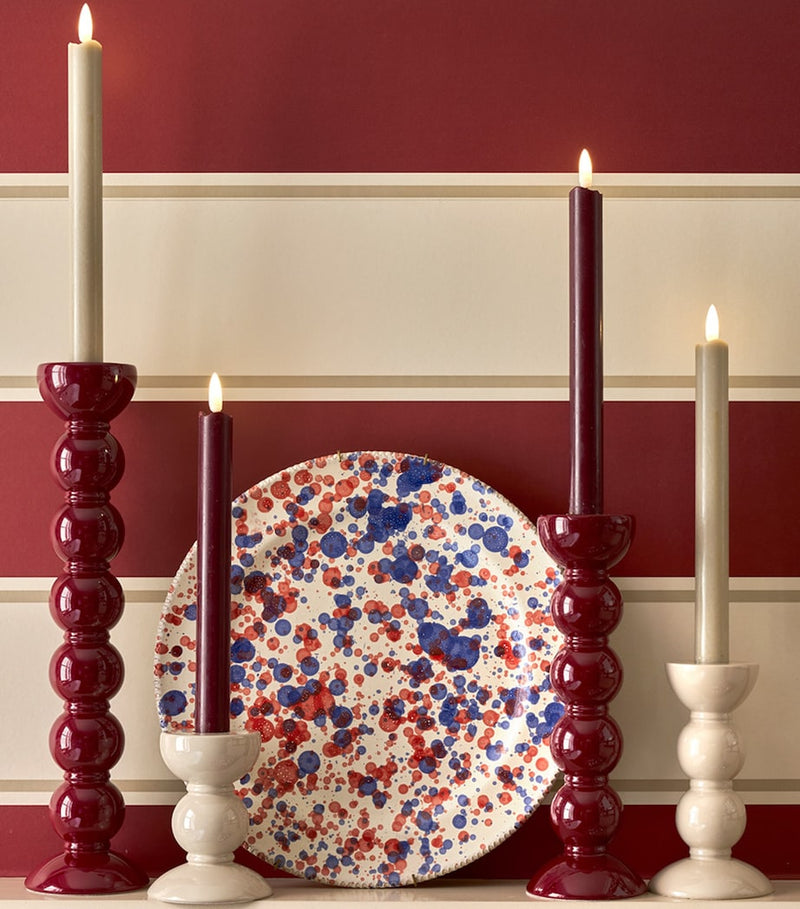 Addison Ross tall bobbin candlestick holder 24cm (British brand)
