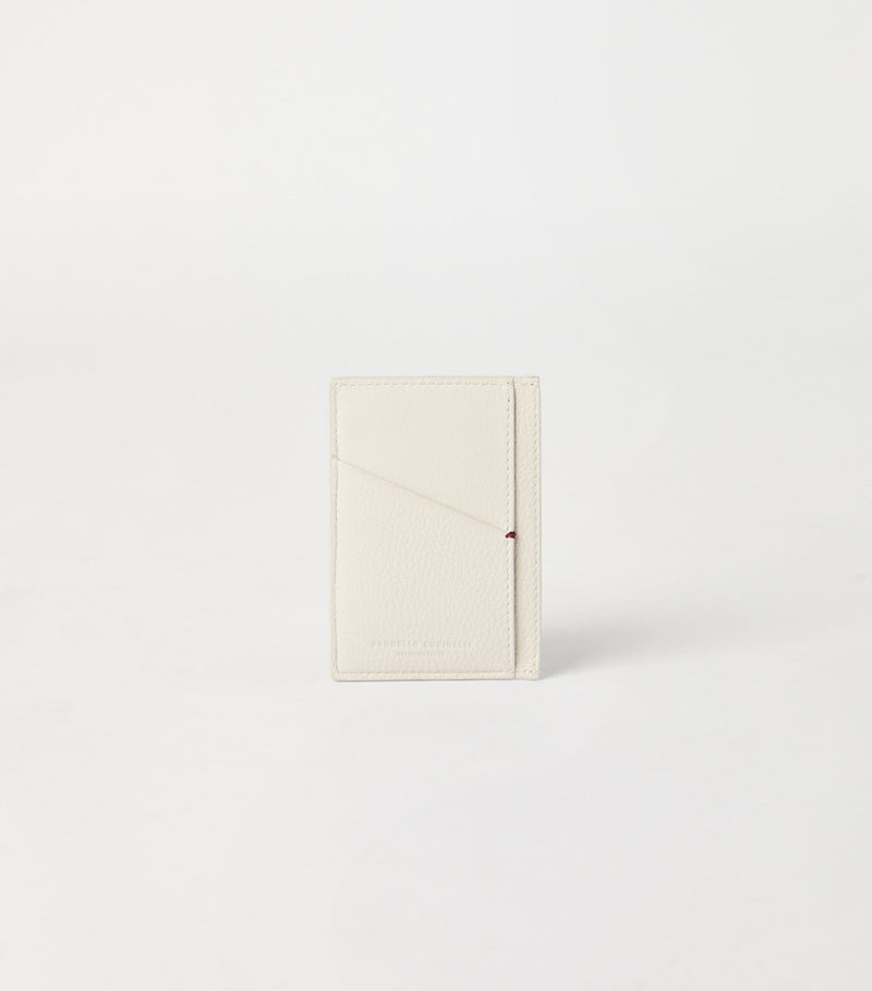 Brunello Cucinelli grained leather card holder, UK version