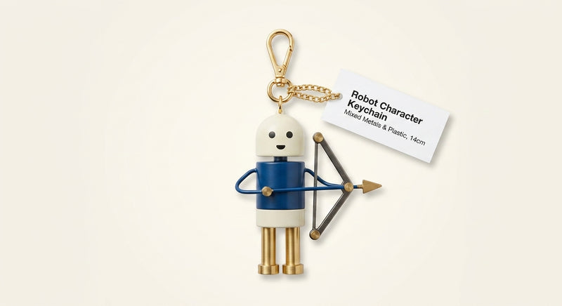 Prada bag charm robot design 9.5cm, imported from the UK