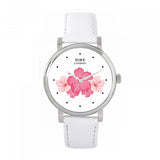 Superdrug Toff London White Ladies Pink Hibiscus Flower Watch- Buy online at McGrocer