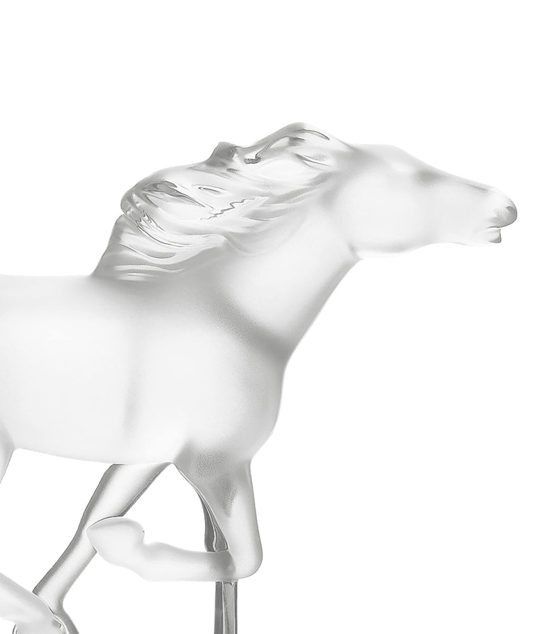 Lalique crystal Kazak horse sculpture 11cm, UK version