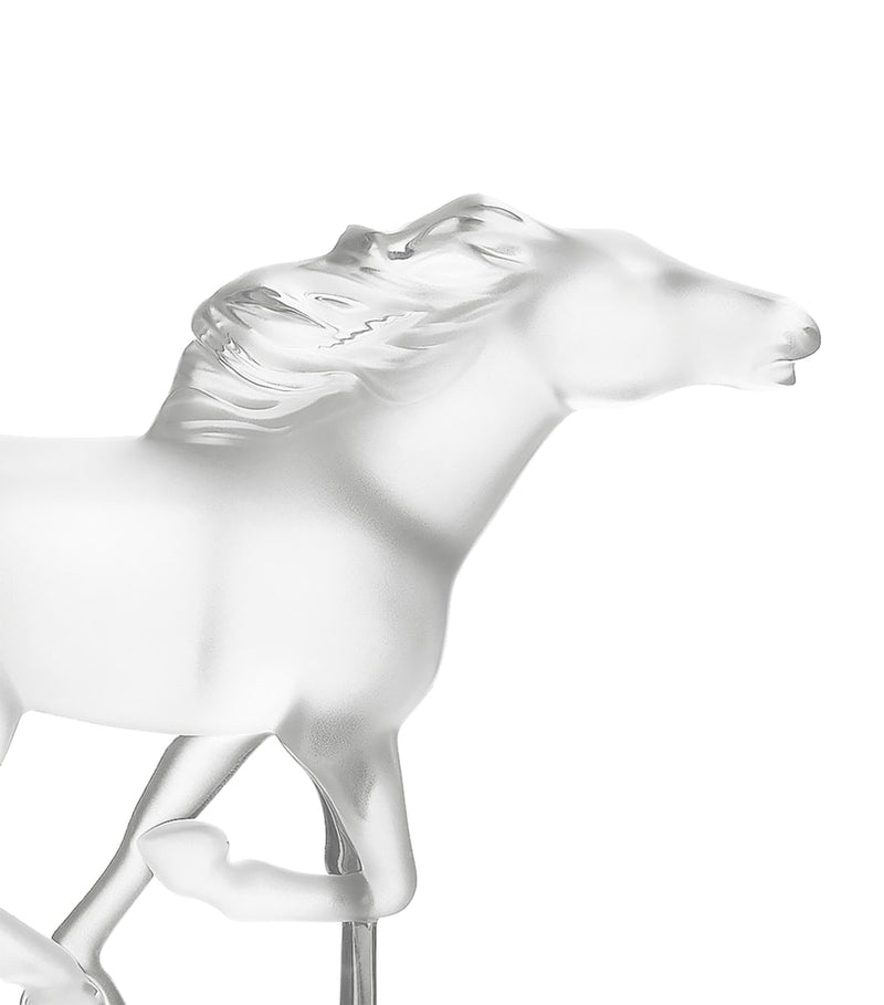 Lalique crystal Kazak horse sculpture 11cm, UK version