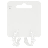 Superdrug Hammered Silver Hoop Earrings GOODS Superdrug