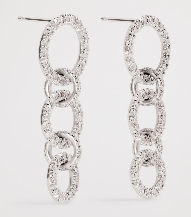 Spinelli Kilcollin Talan earrings white gold diamonds, imported from the UK