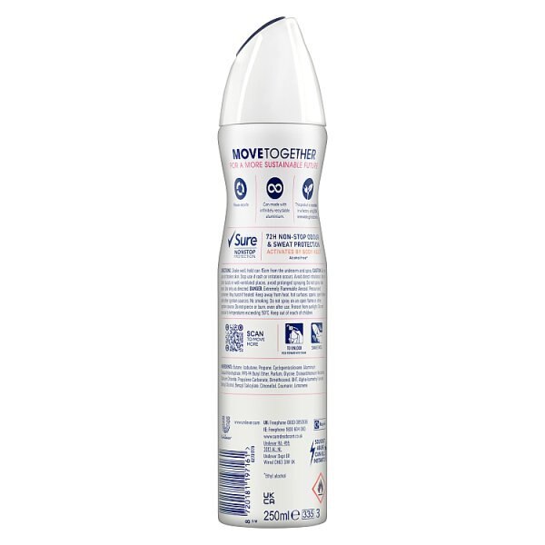 Sure Antiperspirant Deo Aerosol Nonstop Bright Bouquet 250ml GOODS Superdrug