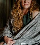 Araminta Campbell alpaca blend Willow Throw 150x230cm - British product