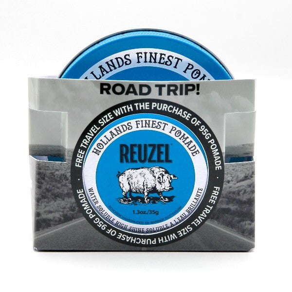 Reuzel blue strong hold pomade 95g+35g (British brand)