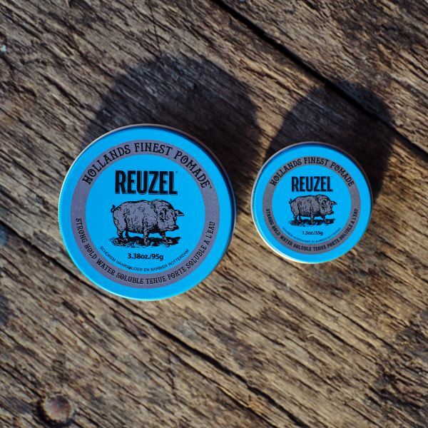 Reuzel blue strong hold pomade 95g+35g (British brand)