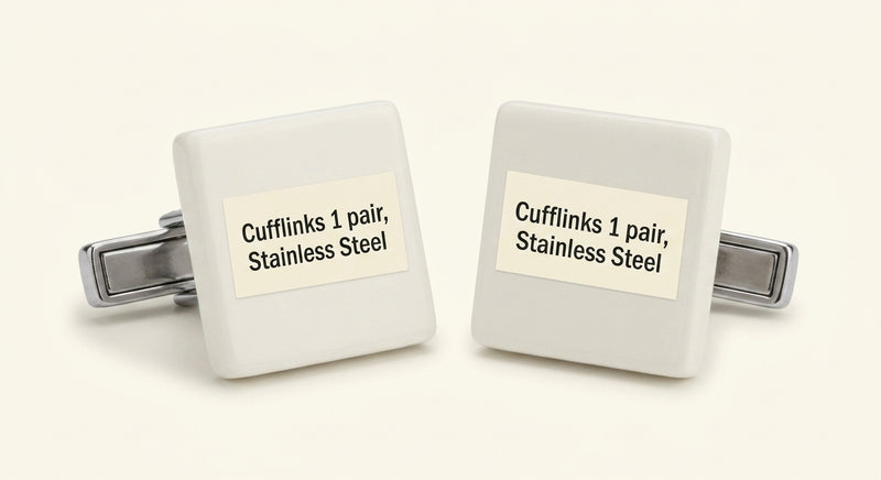Cartier Santos cufflinks in sterling silver with yellow gold, imported from the UK