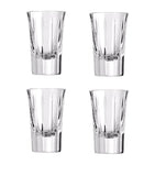 Christofle Iriana crystal vodka glasses set of four, imported from the UK