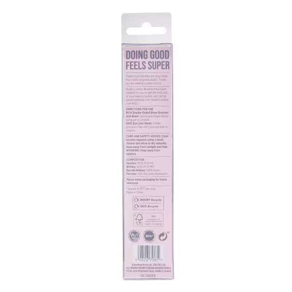 Studio London 2 Piece Brow Duo Brush Set (British brand)