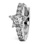 Harrods Maria Tash White Gold Diamond Star Eternity Hoop Earring (6.5mm)- Buy online at McGrocer