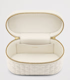 Bvlgari vanity case bag in Perla White calf leather, UK version